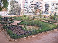 Vista de los jardines