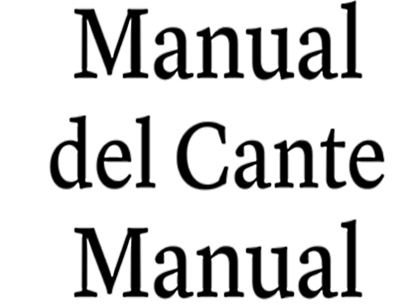 Manual del Cante Manual