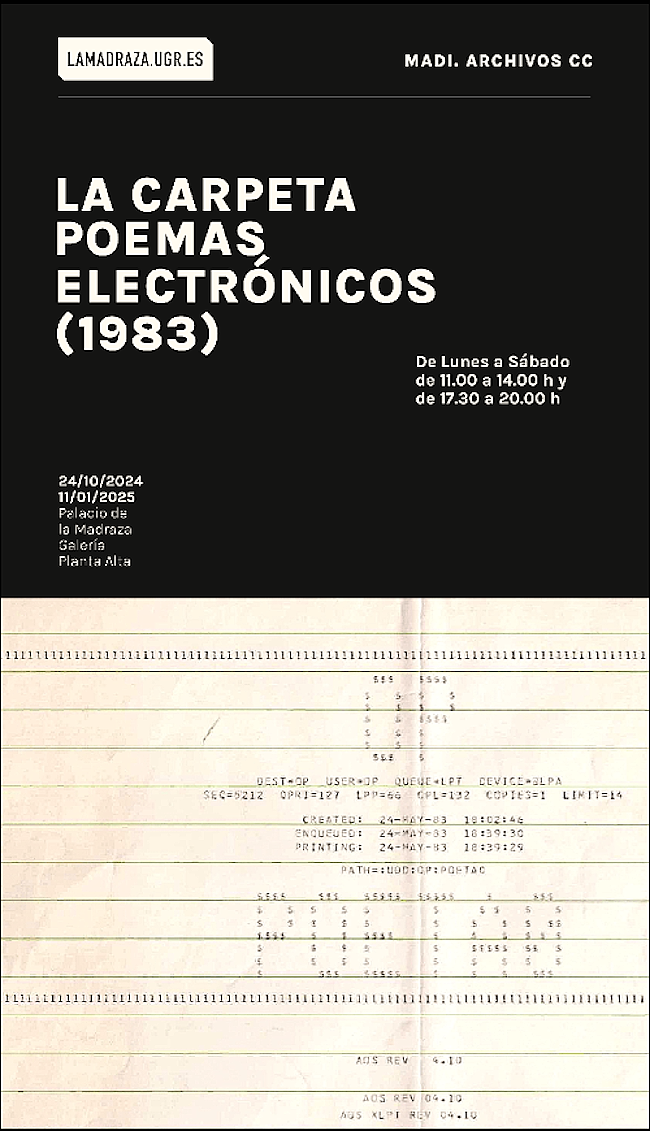 Exposicin: La carpeta. Poemas electrnicos (1983)