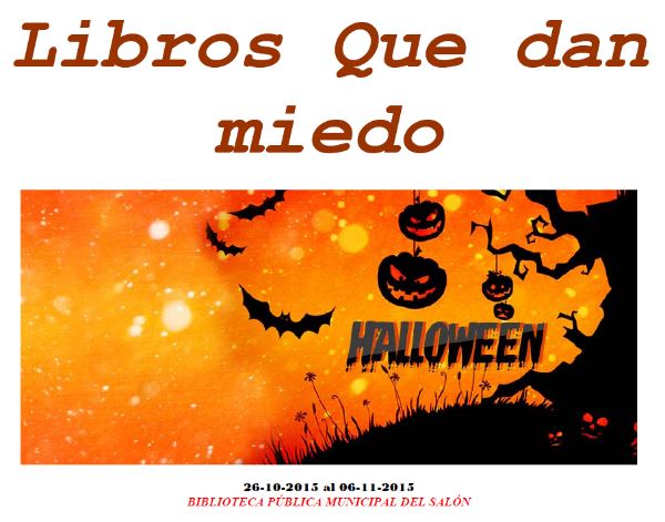 Libros que dan miedo: Halloween 2015